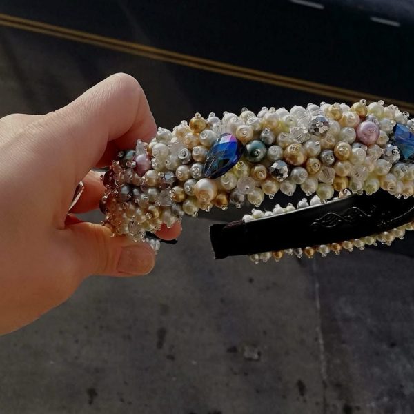 Pearl Bloom – Handmade Luxury Hair Band